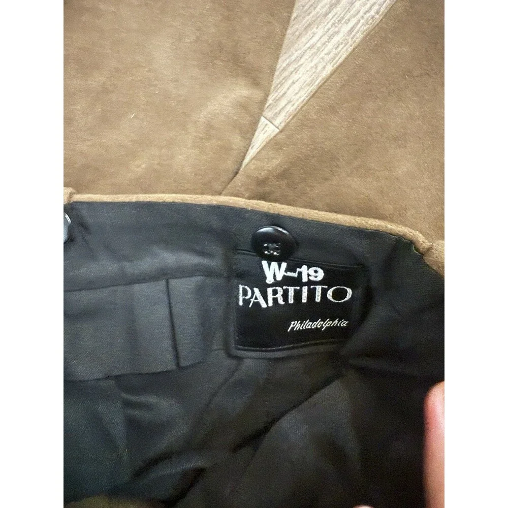 Raymond Partito Philadelphia Two Piece Custom Suit 2019 ~52R Suede Pants 42x28